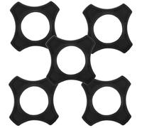 SHINEOFI 5pcs Microphone Rings Anti Roll Ring Plastic Non-slip Easy Installation Anti Falling Grip for Handheld Microphones Black Suitable for Stages and Bars