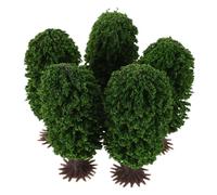 SHINEOFI 5pcs Model Trees for Train Scenery and Architectural Dioramas Plastic Miniature Pine Trees for Sand Table Landscape and DIY Crafts Realistic Design for Model Railway and Building