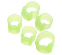 SHINEOFI 5pcs Nail Covers Silicone Pipa Finger Protectors for Finger Protection and Reducing Skin Irritation, Fingertip Protection Covers Caps for Beginner and Adults Playing Pipa