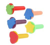 SHINEOFI 5pcs Painting Stamp Painting Stampers DIY Sponge Tools for Kids Foam Brush Sponge for Turquoise Suite Plastic Child
