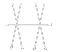 SHINEOFI 5pcs Plastic Blind Rods with Hook Replacement Vertical Blind Wands Tilt Rods Practical Tool Made of Sturdy Pp Material Suitable for Office and Home Use