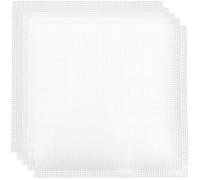 SHINEOFI 5pcs Plastic Grid Sheets 30x30cm for Bag Making, Sewing Plastic Canvas Mesh Pads Craft Kit, DIY Woven Bag Base Support for Needlepoint and Crochet Projects