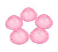 SHINEOFI 5pcs Plastic Hamster Tube End Stoppers for DIY Hamster Maze outside The Cage, Easy to Disassemble, Promote Healthy Habits, Pink Colour Accessories for Small Animal Tunnels