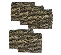 SHINEOFI 5pcs Reptile Cork Bark for Terrarium Background and Climbing Mat, Natural Tree Bark Material, Water Resistant and Promotes Activity, Suitable for Bearded Dragon and Aquarium Tree