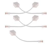 SHINEOFI 5pcs Rj11 to Rj45 Ethernet Adapter Cable, Telephone Line Converter with Abs Copper Material, Reducing Setup Time and Supporting Multiple Devices, for Fixed Landline Phone