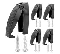 SHINEOFI 5pcs Rv Door Holder Latch for Trailer Door Plastic Compact Hidden Structure with Reinforced Design Easy Installation with Screws Secure and Stable Hold for Cabins and Hatch