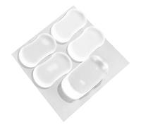 SHINEOFI 5pcs Transparent Silicone Toilet Seat Bumper Pads Cushioning Silent Slip Toilet Gasket Pads for Seat Cabinet Door Impact and Noise Reduction