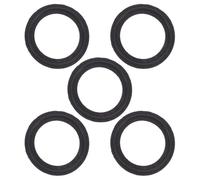 SHINEOFI 5Pcs Tri-Clamp Gasket Rubber Seal for Sanitary Process Industries Black, Sturdy Water Resistance, Suitable for Pipes and Fittings