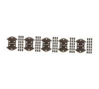 SHINEOFI 5sets Vintage Decorative Hinges for Jewelry Wine Boxes Hinges with Unique Design Durable Antique Style Hardware for Wooden 20pcs*5