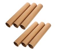 SHINEOFI 6 Pack Corrugated Cardboard Rolls Kraft Cardboard Tubes for Diy Crafts Decorations