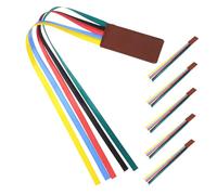 SHINEOFI 6 Pcs PU Leather Bible Bookmark Ribbons with Ribbon for Men Women Religious Christian Accessories for Bible Study and Reading Multipurpose Bookmarks for Students Teachers