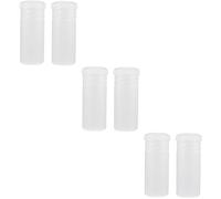 SHINEOFI 6 pcs Transparent Plastic Shaving Brush Cases Travel Protective Holders Compact Lightweight Brush Storage Box for Men Suitable for Travel and Daily Use