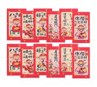 SHINEOFI 60 Pcs Chinese Red Envelopes for Year Horse Thick Paper Hong Bao Money Packets Traditional Lunar Year Lucky Money Wallets for Giving