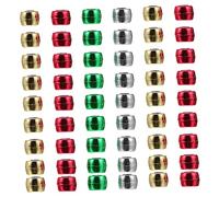 SHINEOFI 600pcs Christmas Plastic Beads DIY Bead Pendant Kit for Bracelet and Necklace Making Plating Shiny Large for Craft and Holiday Jewelry Design