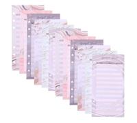 SHINEOFI 60PCS 6-Hole Budget Planner Sheets for Expense Tracker Binder Cash Ledger Organizer Inserts for Spending and Bill Management, Budget Binder Wallet Sheets for Personal Finance