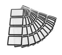 SHINEOFI 60pcs Black Border Name Labels Stickers for Clothes Adhesive Name Tags for School Supplies Blank Sticker Tabs for Medicine, Pencils, and Personal Items