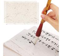 SHINEOFI 60pcs Natural Handmade Calligraphy Paper Sheets High Absorbency Art Paper for Painting Drawing Scrapbook Crafting Practice and Creation