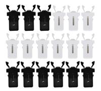 SHINEOFI 60Pcs Self-Locking Waste Bin Latch Replacement Buckles, Universal Plastic Garbage Can Press Buckles, Black and White Trash Can Lock Accessories for Household Waste Bins