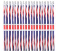 SHINEOFI 60Pcs UK Flag Pencils, British Union Jack Wooden Pencils Eraser