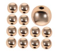 SHINEOFI 6mm Metal Spacer Loose Beads Assorted Jewelry Beads for DIY 100pcs Holes Smooth and Vibrant