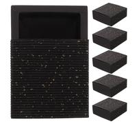 SHINEOFI 6pcs Black Paper Match Holders with Moistureproof Seal and Compact Shape, Decorative Vintage Style Empty Match Boxes for Home and Everyday Use