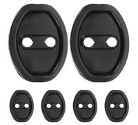 SHINEOFI 6Pcs Car Door Lock Protective Covers Silicone Shock Absorbing Latch Protectors Universal Car Door Accessories Black for Noise Reduction and