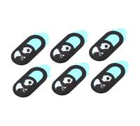SHINEOFI 6pcs Cartoon Panda Webcam Cover Slider Privacy Camera Cover for Laptop Tablet Computer Material Heat Resistant Durable Protection