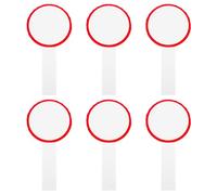 SHINEOFI 6Pcs Dry Erase Scoreboards Handheld Whiteboards for Voting and Scoring Judges Multipurpose Blank Single-Side Writing Boards with Markers