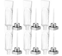 SHINEOFI 6pcs Empty Lip Gloss Tubes 4ml Plastic Refillable Lip Balm Containers Lightweight Classic Design for DIY Gloss or Balm Storage