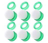 SHINEOFI 6pcs Finger Moistener Sponge for Money Counting, Desktop Wet Sponge Finger Pad, Green Moisturizer Tool for Cashiers and Office Use