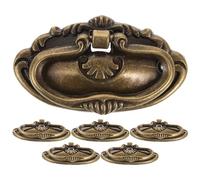 SHINEOFI 6pcs Handles Alloy Panel Pulls for Wooden Boxes and Art Cases Metal Drawer Pulls Suitable for Cabinets Dressers