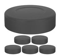 SHINEOFI 6pcs Matte Ice Hockey Training Puck for Practice and Control | Rubber PVC Build, Black Finish, Home Gym Drills, Skating Sessions, and Coaches