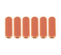 SHINEOFI 6pcs Mobile Phone 17/17 Pro/17 Side Button Protection Stickers, Orange Anti-Scratch Camera Control Pads with Enhanced Touch Sensitivity, Case-Friendly Button Covers for Camera