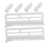 SHINEOFI 6pcs Refrigerator Compartment Divider Durable Shelf Organizer for Efficient Food Storage Clip Separator Plate for Fridge Freezer and Side Door Organization