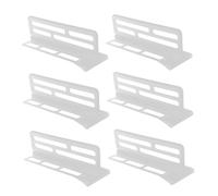 SHINEOFI 6pcs Refrigerator Partition Board: Clip-on Divider For Fridge Dividing Part - 26cm(10.22 Inch) Plastic Divider For Kitchen & Daily Organization Needs