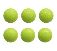 SHINEOFI 6pcs Reusable Fluorescent Golf Balls Made of Synthetic Rubber for Night Golfs Practice and Evening Training Light-absorbing Green Glow the Dark Feature