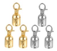 SHINEOFI 6pcs Rope End Stoppers Durable Stanchions Hooks for Cord Fastening Elegant Design for Events Hotels Theaters Easy Installation Heavy Duty Use