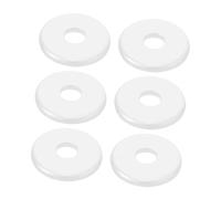 SHINEOFI 6pcs Round Split Escutcheon Plates Inner Diameter Plastic Pipe Decorative Covers for Wall Flange Plumbing Hole Concealment in Bathroom Kitchen Ceiling
