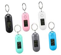 SHINEOFI 6pcs Silent Digital Pocket Watches for Boys and Girls Electronic Mute Quartz Alarm Clocks Study for Students