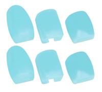 SHINEOFI 6pcs Silicone Saxophone Side Key Pads for Stable Installation and Protection, Blue Sax Side Key Cushions, Instrument Accessories for Saxophone Players