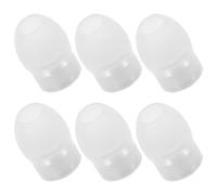 SHINEOFI 6pcs Silicone Stethoscope Ear Tips Screw-on Components, Soft Gourd-shaped Earbuds for Enhanced Sealing and Pressure Relief, Universal Fit for Doctors and Nurses, White Colour