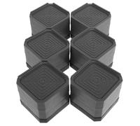 SHINEOFI 6pcs Slip Plastic Furniture Feet for Washer Dryer Vibration Mat Replacement Legs for Stability Shock Absorption for Tables Chairs and Appliances