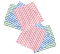 SHINEOFI 6pcs Small Pets Soft Cage Liners 25x25cm Absorbent Wave Pattern Reusable Diaper Mats for Hamsters Guinea Pigs with Thick Green Pink Blue Cushions