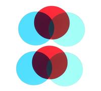 SHINEOFI 6pcs Three Primary Filters Sheets for Optics Physics Experiments Green Red Blue Filter Boards High Transparency Science Discovery Equipment Classroom Supplies