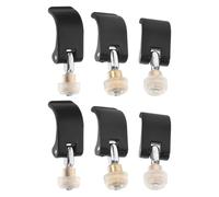 SHINEOFI 6pcs Trekking Pole External Lock Clips for Walking Sticks and Hiking Poles, Sturdy Nylon Material with Nut Screws, Fit 14/16/18mm Diameter, Enhanced Stability for Outdoor