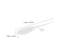 SHINEOFI 6pcs White Micro Propeller Blades Lightweight Model Aircraft Accessories for Rc Helicopters Planes Boats DIY Science Projects
