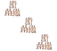 SHINEOFI 78pcs English Alphabet Wooden Chips Letters Slices DIY Early Educational Toy Creative Wall Decor for Boys and Girls Learning
