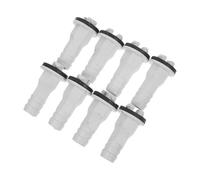 SHINEOFI 8 Pcs Air Conditioner Drain Hose Adapter Kit with Leakproof Rubber Ring Straight Ac Hose Connector for Mini Split and Window Units Easy Installation Portable Drain Fitting