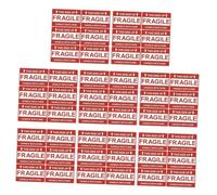 SHINEOFI 8 Sheets Fragile Shipping Stickers Red Adhesive Warning Labels for Cargo Packaging Removable Fragile Product Labels for Porcelain Cardboard Boxes