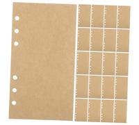 SHINEOFI 80 Sheets Blank Kraft Paper Refill Inserts Ring Binder Planner Journal Notebook Vintage Refillable Loose Leaf Paper for Creative Writing Drawing and Travel Diaries